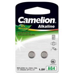 Gombíková batéria AG4 2ks v balenie - Camelion originál