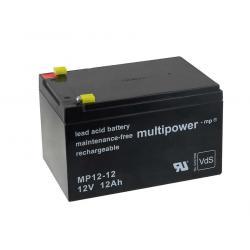 Powery olovená batéria (multipower) MP12-12 Vds nahrádza Panasonic LC-RA1212PG