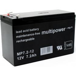 Powery olovená batéria (multipower) MP7,2-12 Vds nahrádza Panasonic LC-R127R2PG