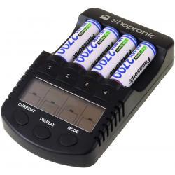 shopronic nabíjačka pre NiMH/NiMH AA-AAA batéria vr.4x AA 2700mAh Panasonic aku