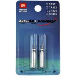 batéria, Stiftbatterie CR425 pre elektrické plaváky, rybárčenie, indikátory Lithium 2ks balenie